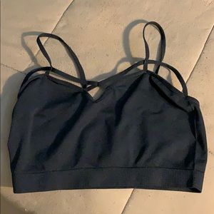Black Cross-Cross Bralette